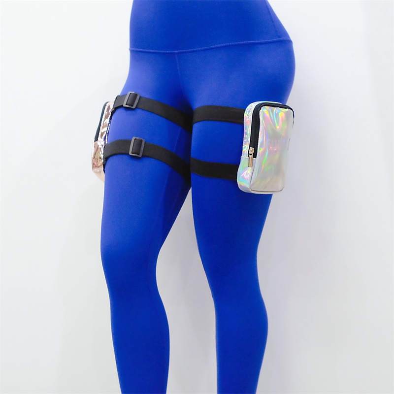 Silver Holographic Thigh Bag