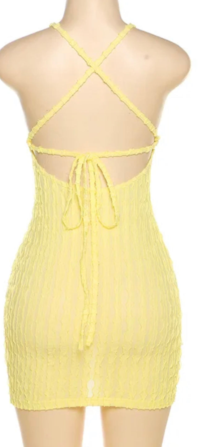 Vibes Dress - Yellow