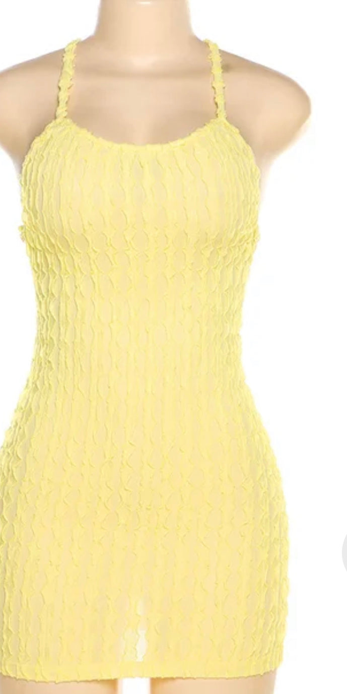 Vibes Dress - Yellow