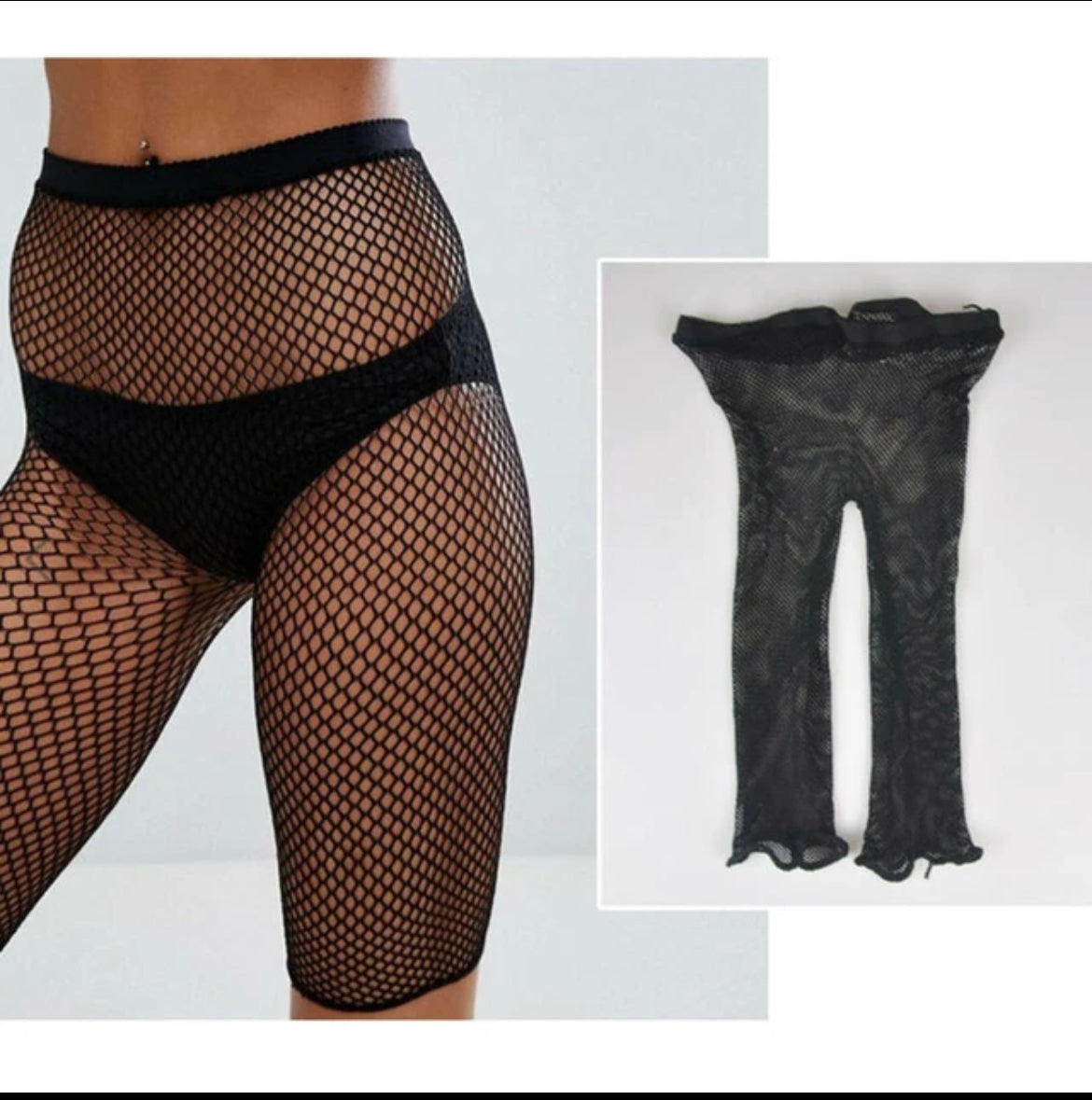 Fishnet Shorts - Black