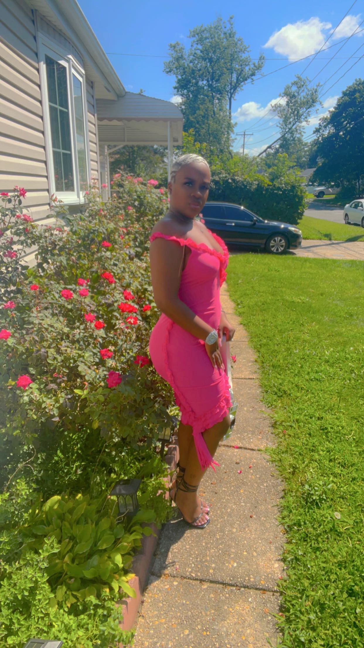 Señorita Dress - Rose Red