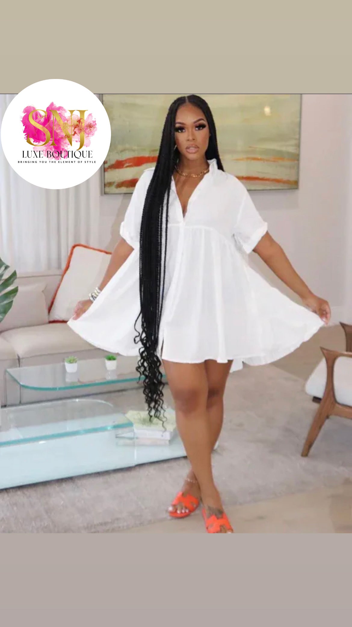 Andra Dress - White