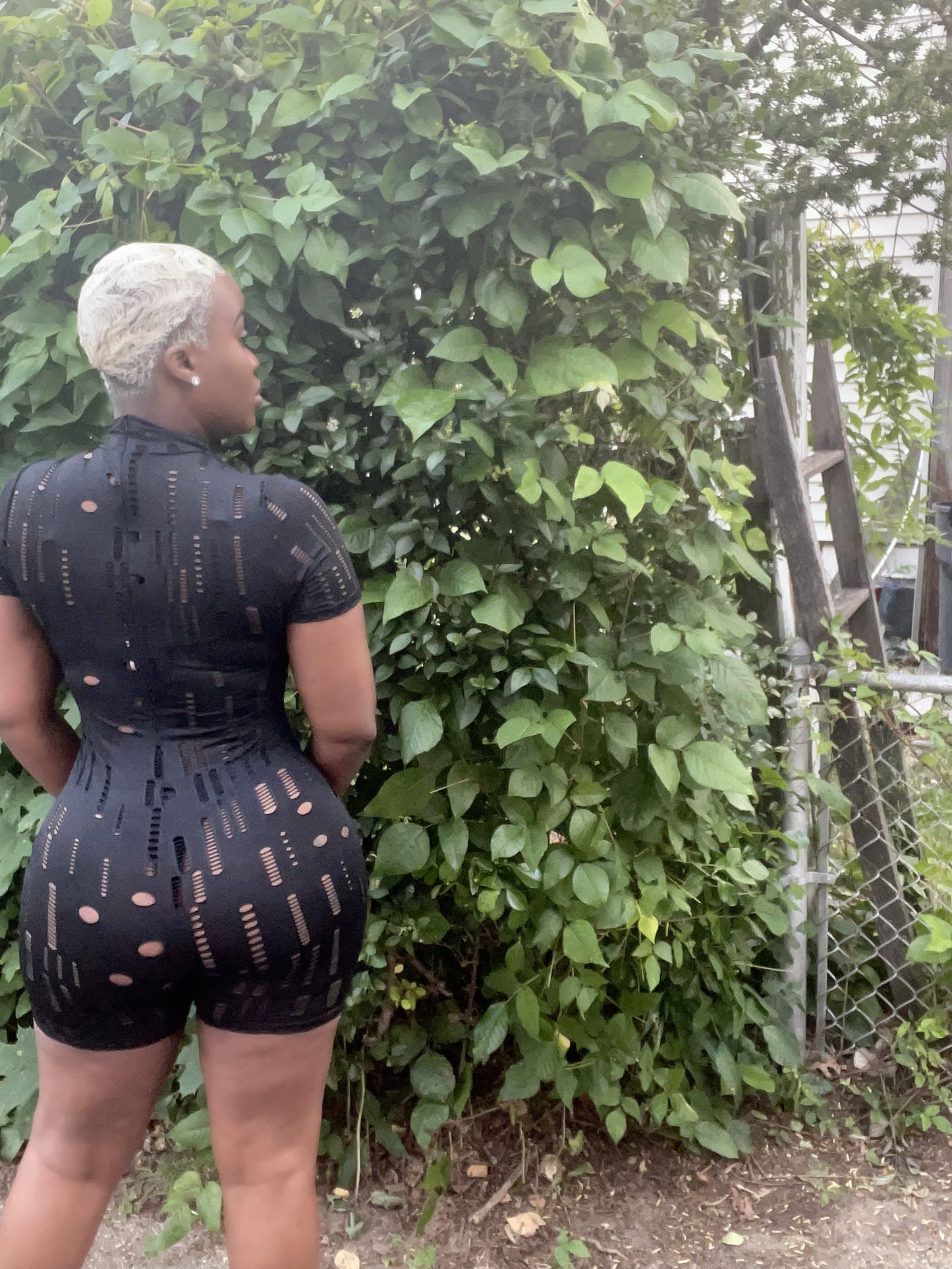 Baby Got Back Romper - Black